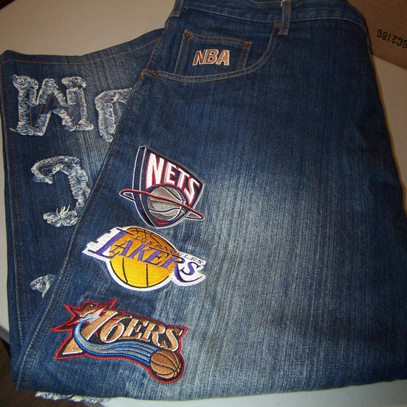nba patch jeans